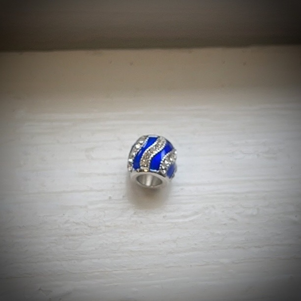 💕Beautiful Round Bead Charm Large Hole CZ💕